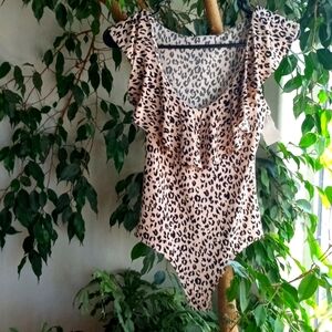 NWT Leopard Bodysuit